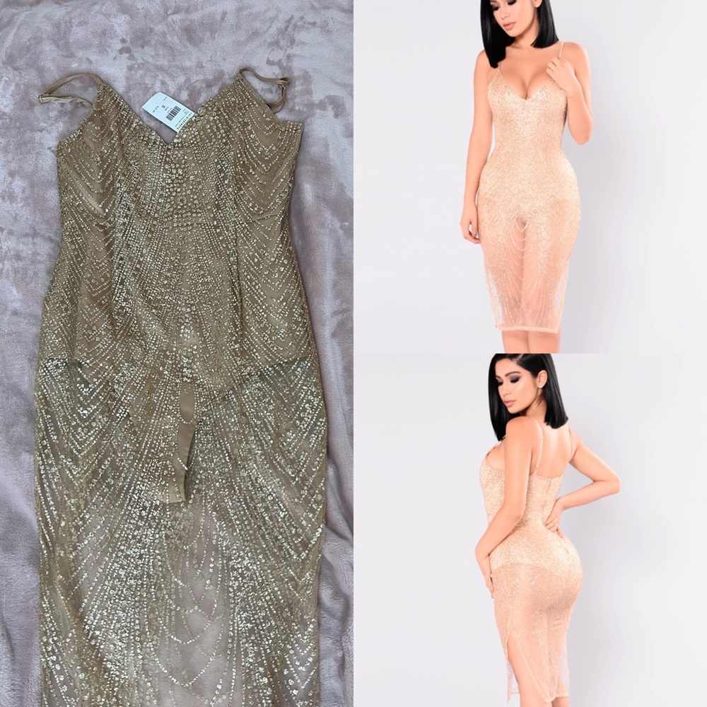 Sparkly bodysuit dress